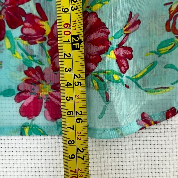 Fig and Flower puff sleeve 70s Paisley‎ peasant boho top MEDIUM - Picture 7 of 9